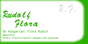 rudolf flora business card
